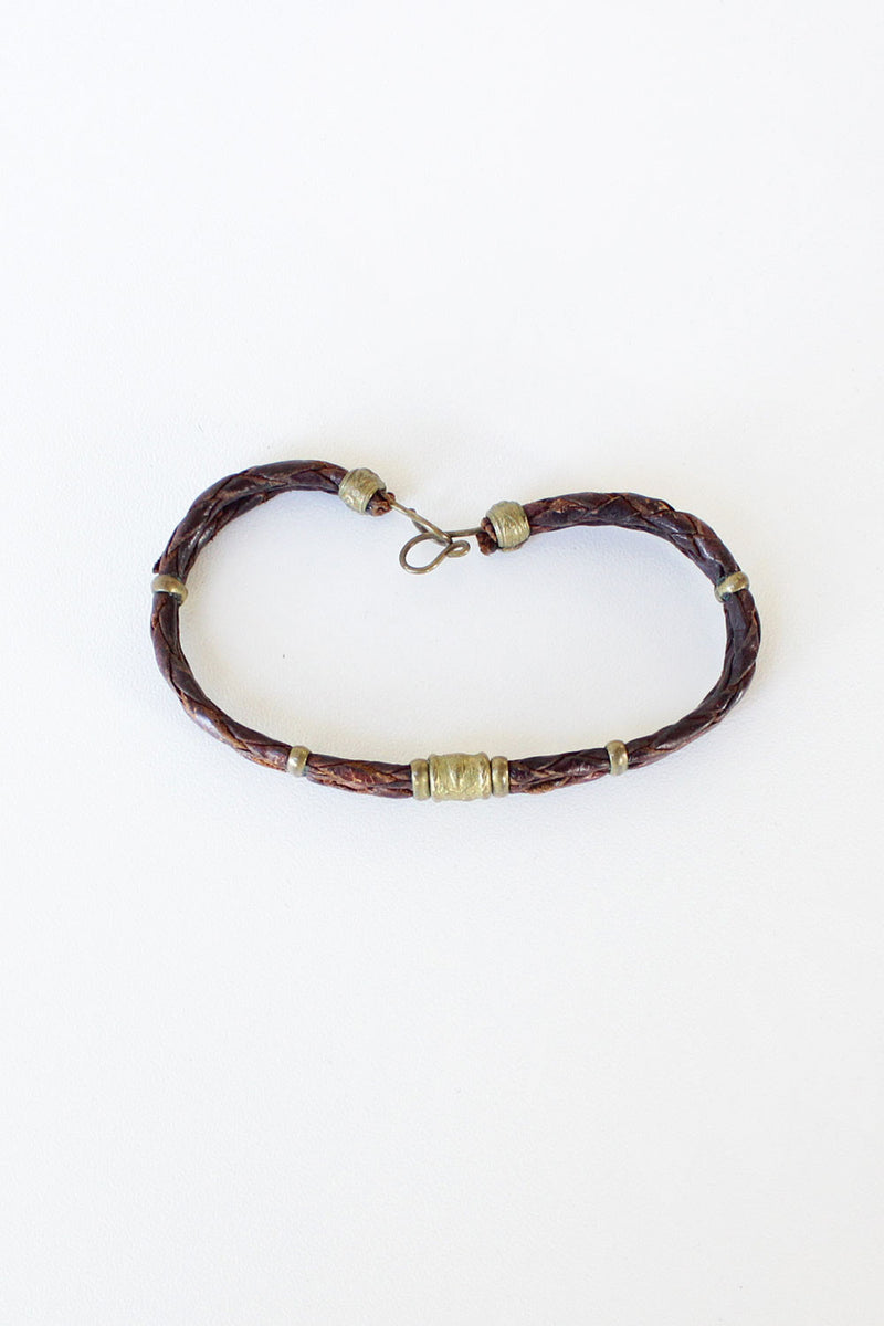 Leather Coil Bracelet