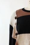 Sonia Rykiel Neutral Fringe Sweater L