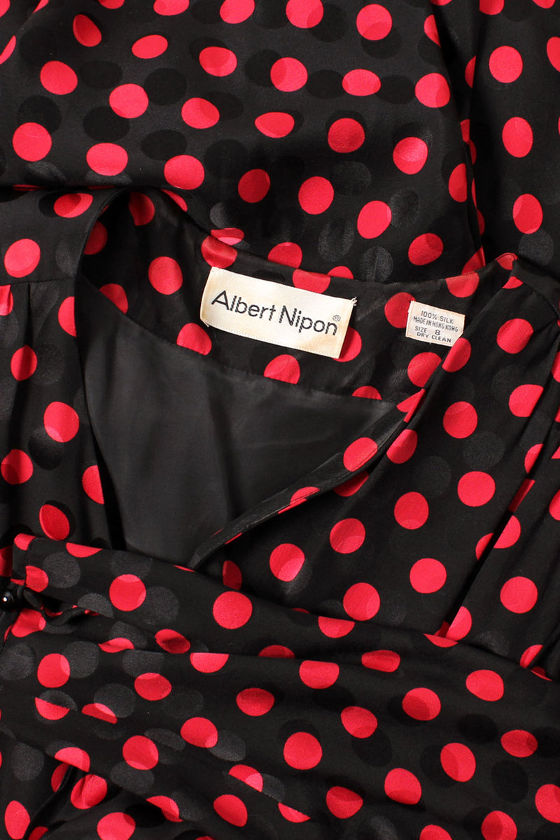 Nipon Silk Polka Dot Dress M – OMNIA