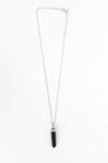 Black Crystal Pendant Necklace