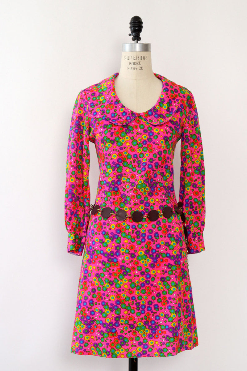 Flower Power Collared Mini Dress XS/S