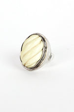 Sterling & Ivory Ring (Large)