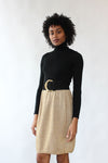 Pierre Golden Knit Skirt S/M