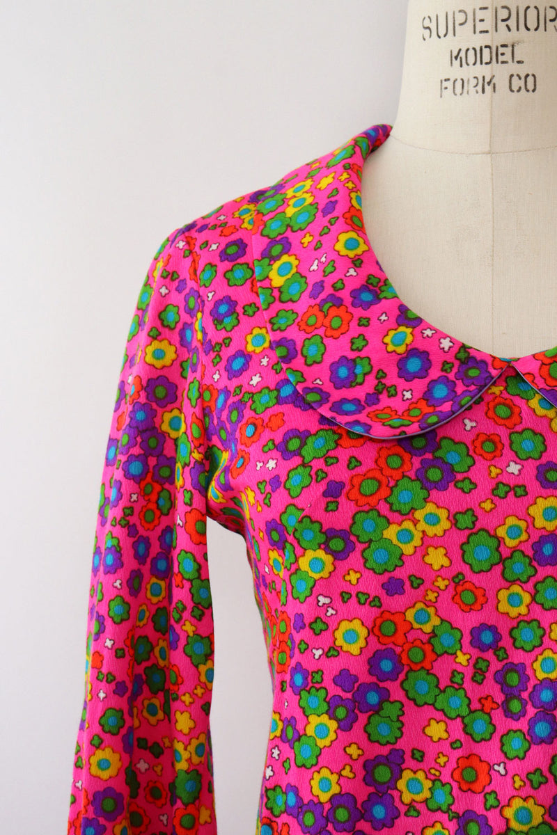 Flower Power Collared Mini Dress XS/S