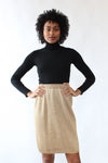 Pierre Golden Knit Skirt S/M