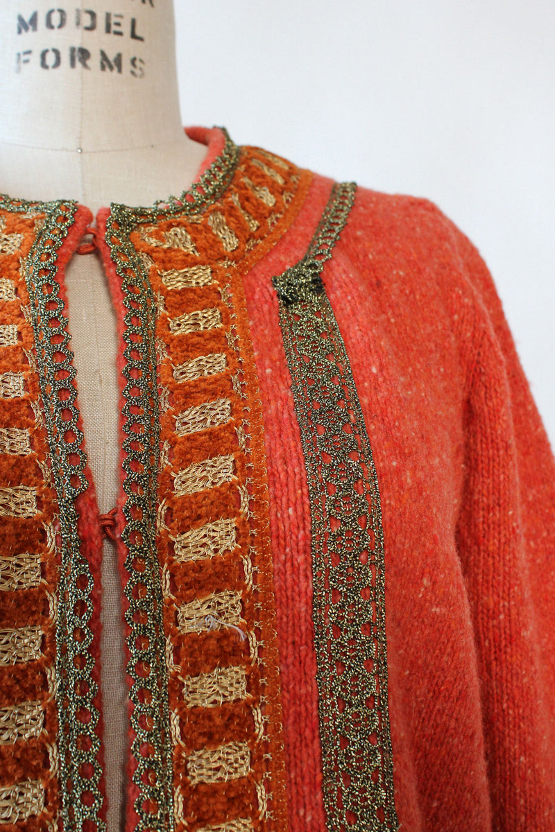 Coviello Saffron Gold Sweater Jacket S/M
