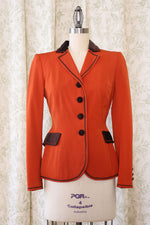 Moschino Velvet Trim Blazer XS