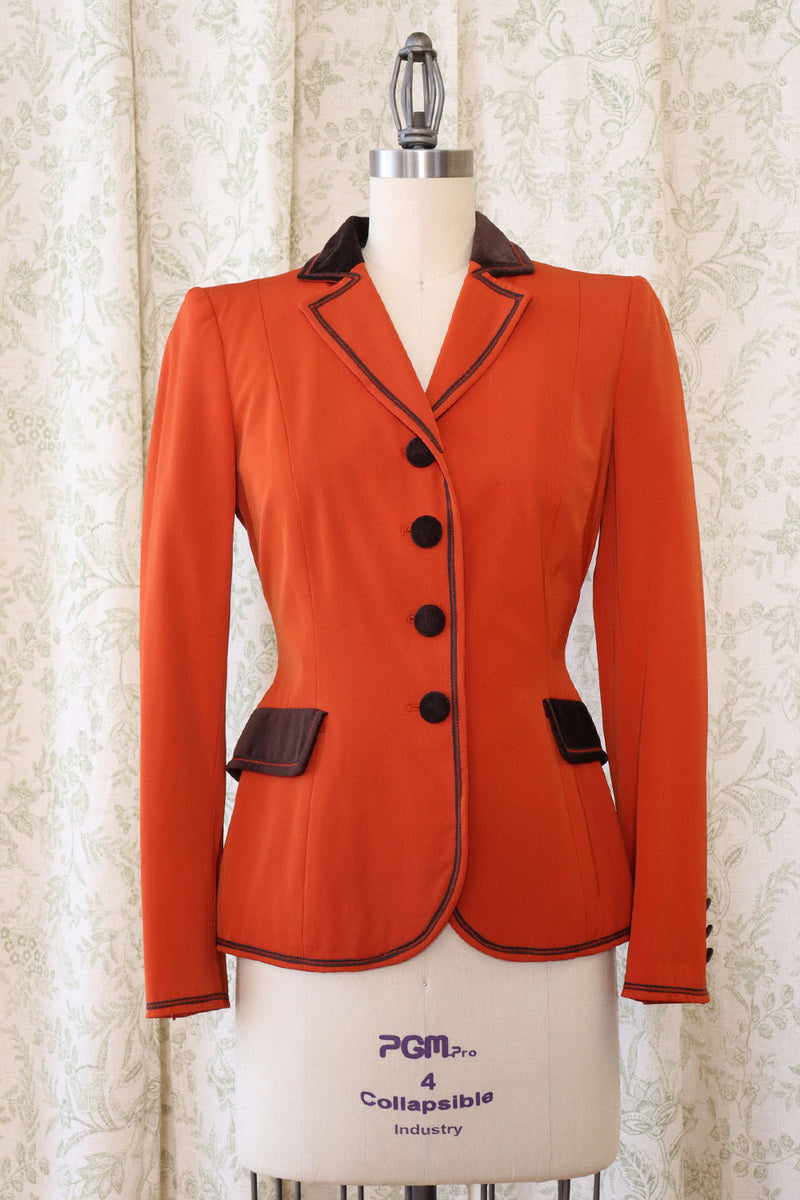 Moschino Velvet Trim Blazer XS
