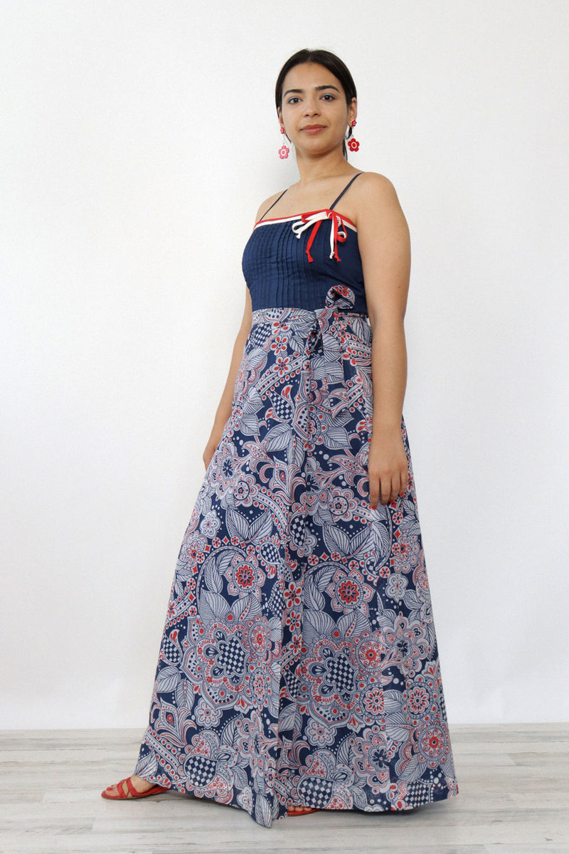 Nicky Patterned Wrap Maxi L/XL