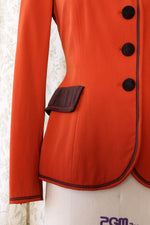 Moschino Velvet Trim Blazer XS