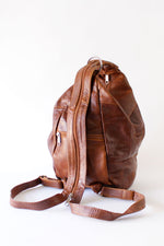 Brown Bucket Backpack