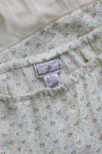 April Cornell Pale Floral Skirt M/L