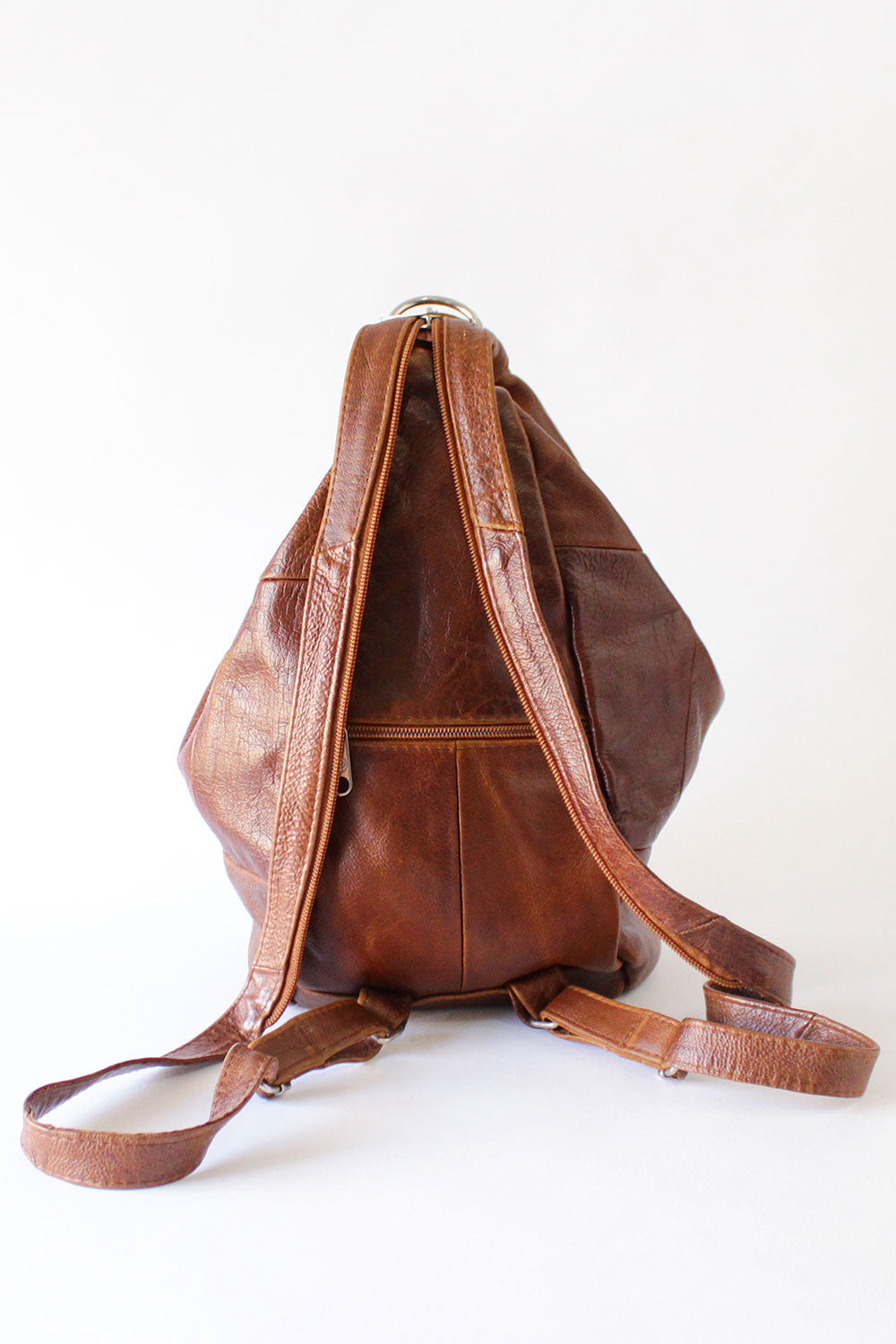 Brown Bucket Backpack