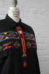 Beaded Fringe Buttondown M