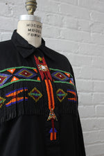 Beaded Fringe Buttondown M