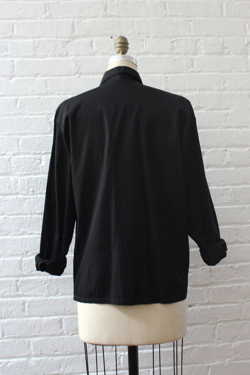 Beaded Fringe Buttondown M