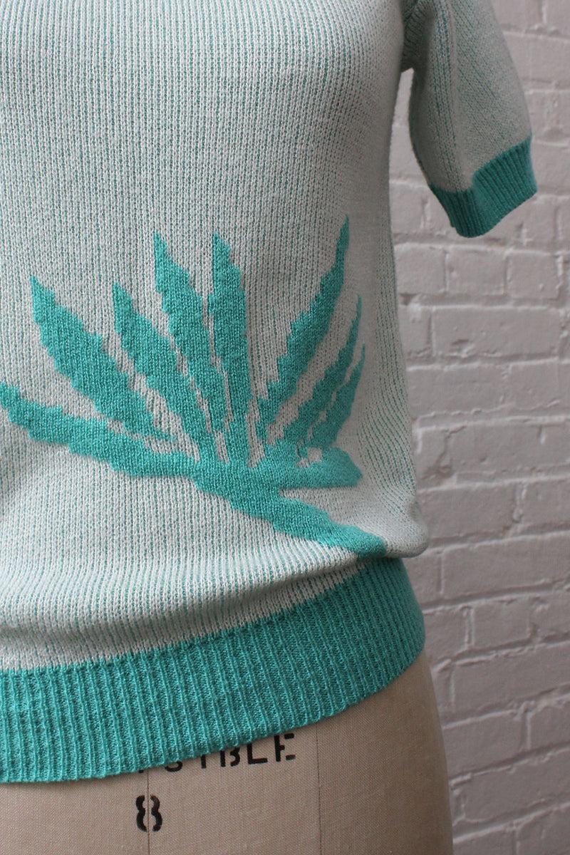 Mint Leaf Sweater Tee S