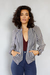 Paperthin Silk Stripe Jacket S/M