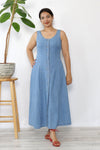 Denim Fit & Flare Day Dress M-M/L