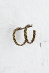 Brassy Coil Hoops
