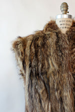 Raccoon Fur Flange Vest S-L