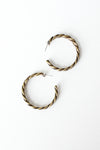 Brassy Coil Hoops