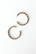 Brassy Coil Hoops