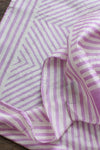 Lilac Silk Stripe Scarf