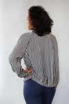 Paperthin Silk Stripe Jacket S/M