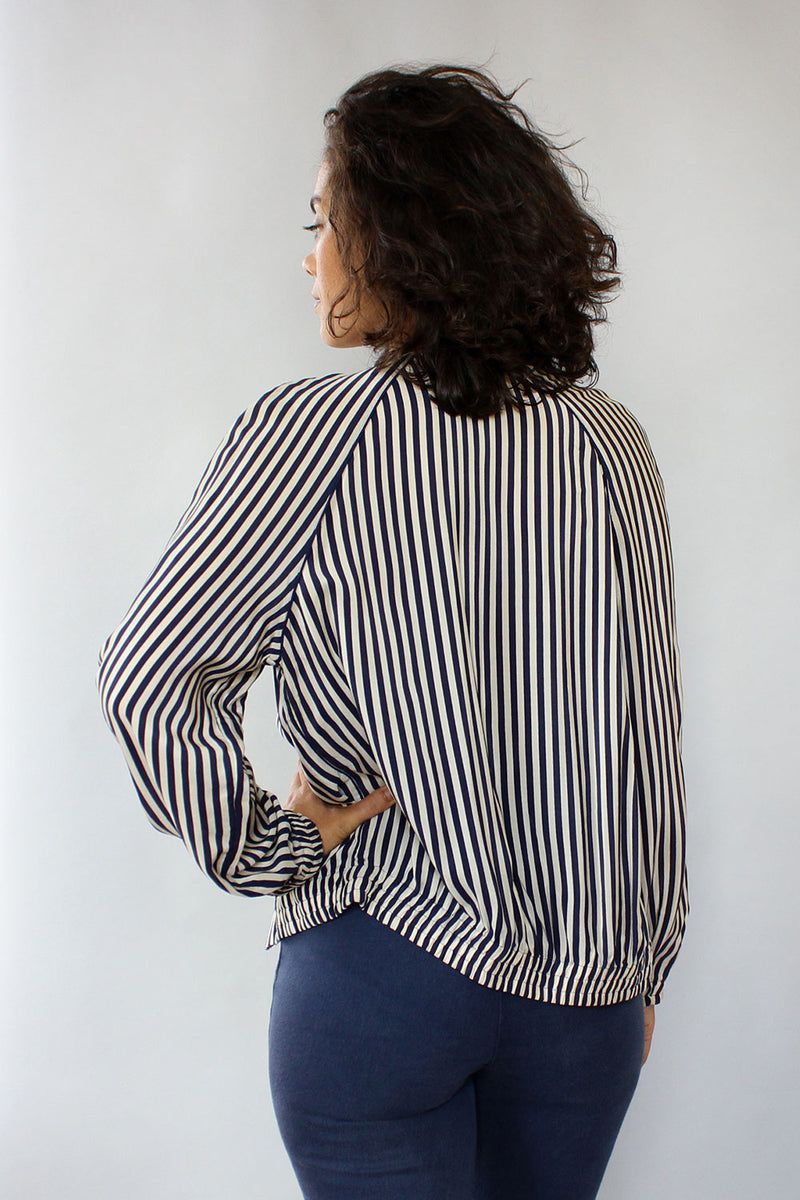 Paperthin Silk Stripe Jacket S/M
