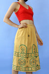 Amber Embroidered Mirror Skirt XS