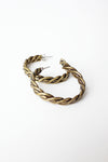 Brassy Coil Hoops
