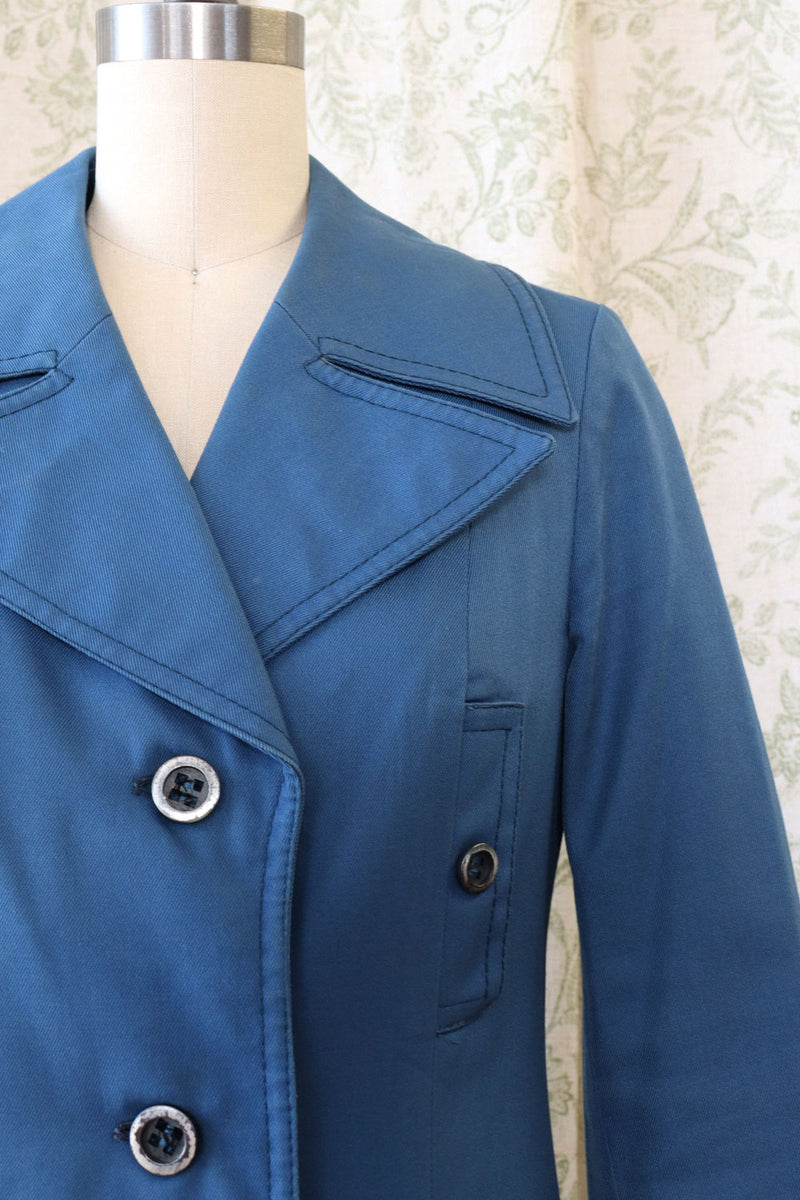 Cerulean Blue Trench XS