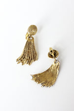 Trompe L'Tassel Clip Earrings