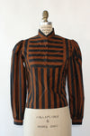 Chaus Puff Stripe Blouse S