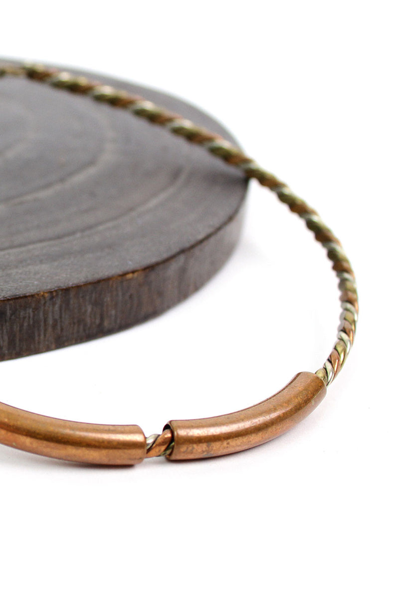 Twisted Copper Choker