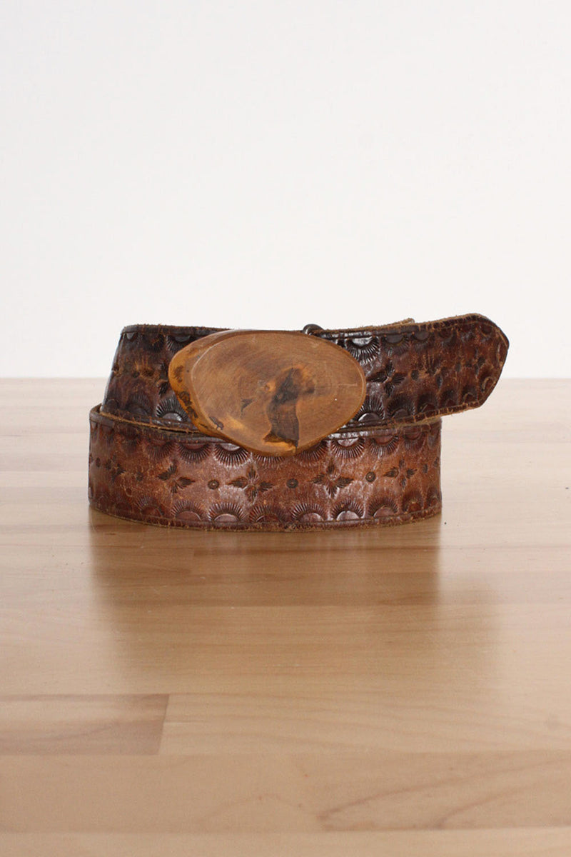 Wood Buckle Handmade Belt