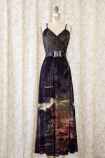 Midnight Panther Maxi Dress M
