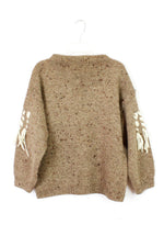 HOLD ... Nubby Fringe Boxy Sweater M