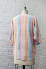 Sherbet Stripe Gauze Shirt S-L