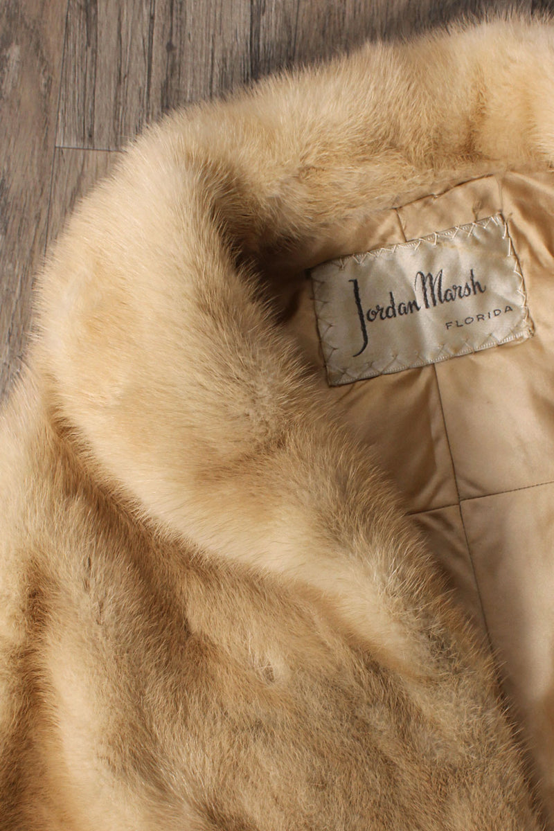 Jordan Marsh Mink Capelet XS-M