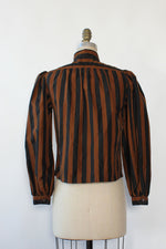 Chaus Puff Stripe Blouse S