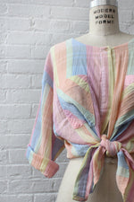 Sherbet Stripe Gauze Shirt S-L
