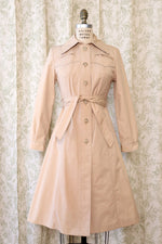 Stone Khaki Fit Flare Trench XS/S