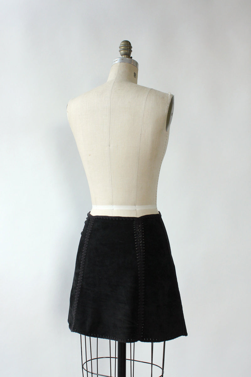 BCBG Crochet Suede Mini S