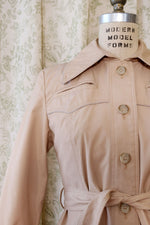 Stone Khaki Fit Flare Trench XS/S