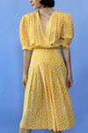 Topaz Silk Patterned Dress S/M