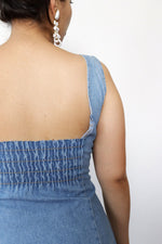 Denim Fit & Flare Day Dress M-M/L