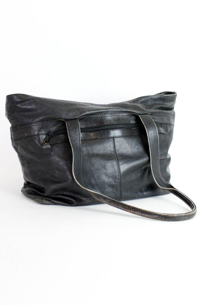 black leather tote bags for women