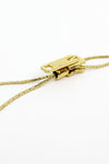 Gold Zipper Lariat Necklace